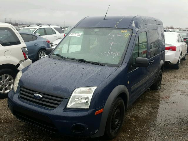 NM0KS9BN8AT021286 - 2010 FORD TRANSIT CO BLUE photo 2