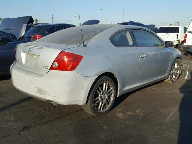 JTKDE177X50046303 - 2005 TOYOTA SCION TC 银色 照片 4