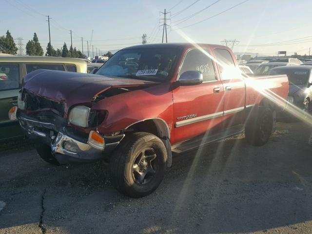 5TBRT34101S133464 - 2001 TOYOTA TUNDRA ACC BURGUNDY photo 2