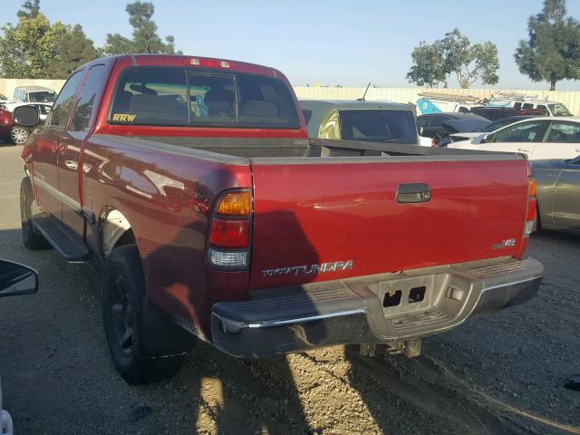 5TBRT34101S133464 - 2001 TOYOTA TUNDRA ACC BURGUNDY photo 3