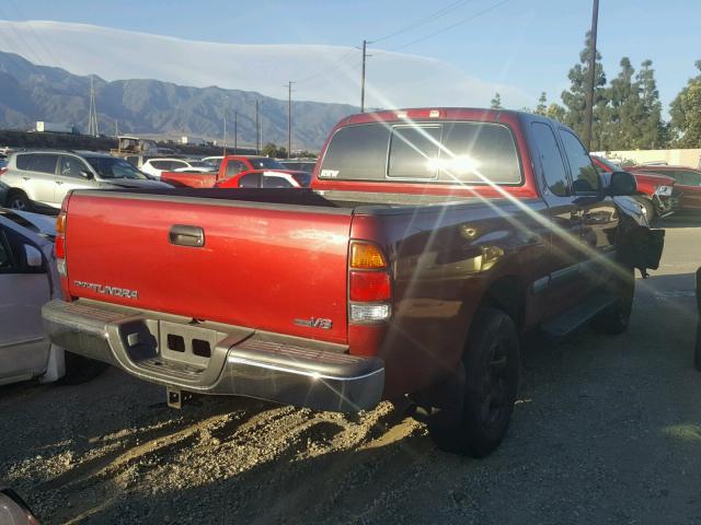 5TBRT34101S133464 - 2001 TOYOTA TUNDRA ACC BURGUNDY photo 4