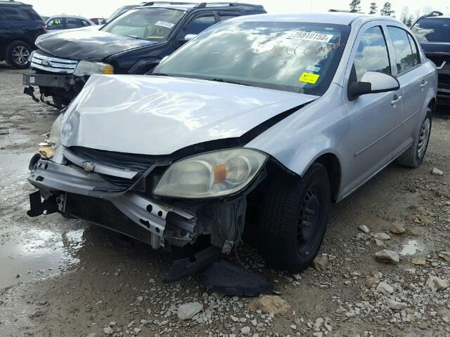 1G1AD5F5XA7166410 - 2010 CHEVROLET COBALT 1LT SILVER photo 2