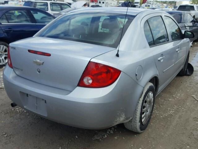 1G1AD5F5XA7166410 - 2010 CHEVROLET COBALT 1LT SILVER photo 4