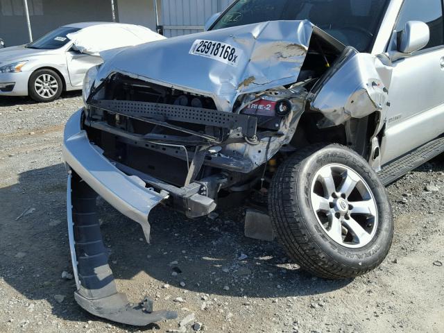 JTEZU17R78K021008 - 2008 TOYOTA 4RUNNER LI SILVER photo 9