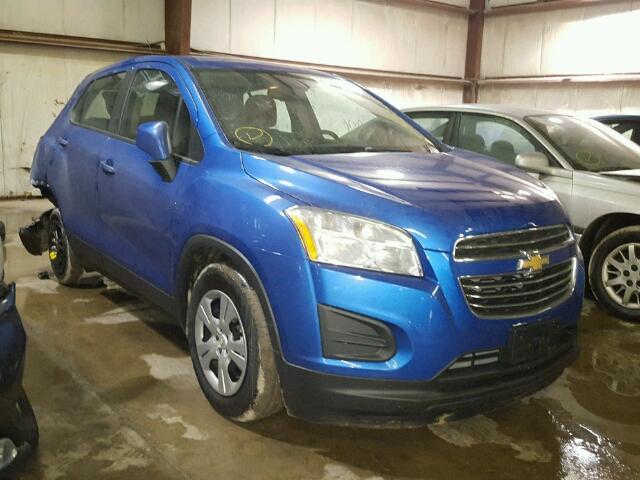 KL7CJKSB2GB729584 - 2016 CHEVROLET TRAX LS BLUE photo 1