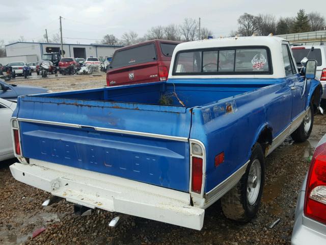 CE240S108098 - 1970 CHEVROLET C20 BLUE photo 4