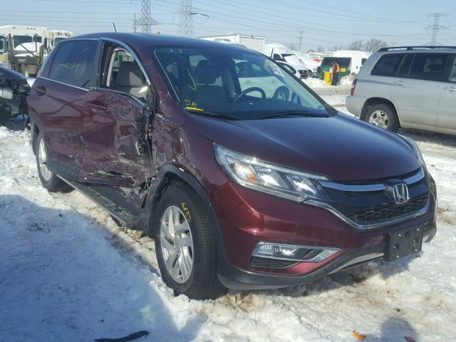 2HKRM4H54FH703857 - 2015 HONDA CR-V EX BURGUNDY photo 1