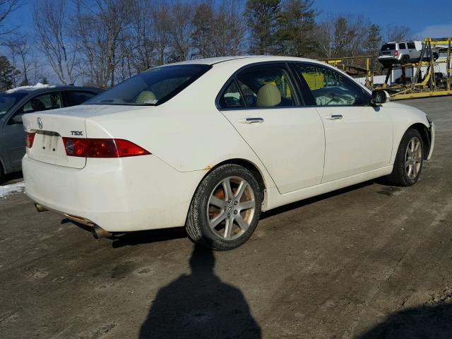 JH4CL96894C007456 - 2004 ACURA TSX WHITE photo 4