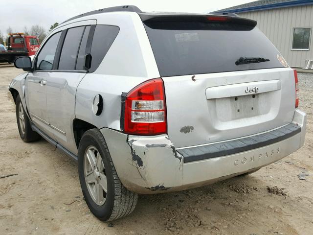 1J4NT4FB2AD549250 - 2010 JEEP COMPASS SP SILVER photo 3