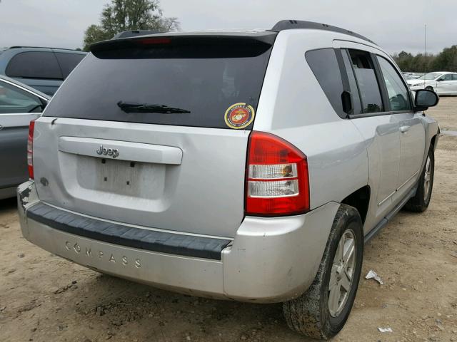 1J4NT4FB2AD549250 - 2010 JEEP COMPASS SP SILVER photo 4