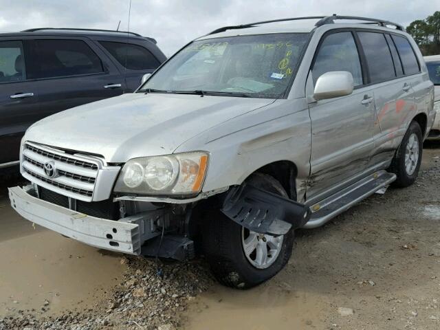 JTEGF21AX30085915 - 2003 TOYOTA HIGHLANDER SILVER photo 2