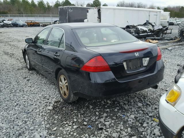 1HGCM56376A135027 - 2006 HONDA ACCORD SE BLACK photo 3