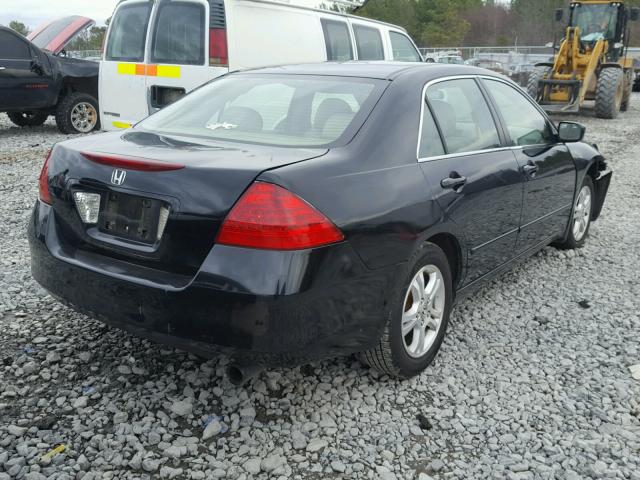 1HGCM56376A135027 - 2006 HONDA ACCORD SE BLACK photo 4