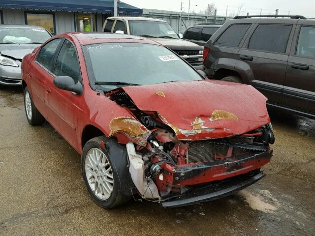 1B3ES56C85D242194 - 2005 DODGE NEON SXT RED photo 1