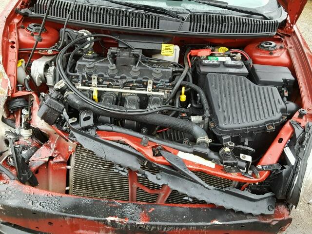 1B3ES56C85D242194 - 2005 DODGE NEON SXT RED photo 7