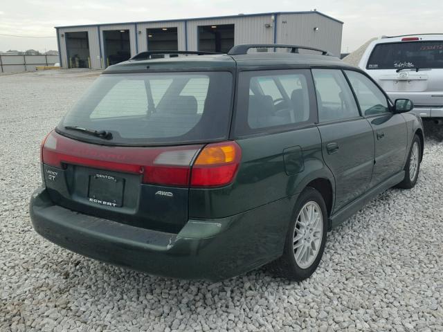 4S3BH6453Y7303559 - 2000 SUBARU LEGACY GT GREEN photo 4