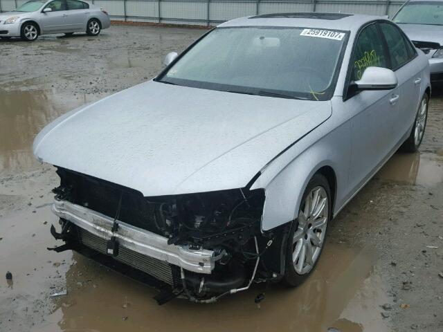 WAULF78KX9N035961 - 2009 AUDI A4 2.0T QU SILVER photo 2