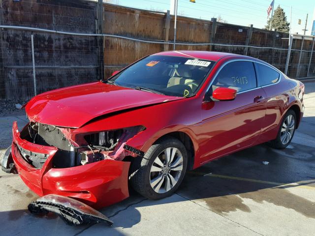 1HGCS1B30BA009607 - 2011 HONDA ACCORD LX- RED photo 2