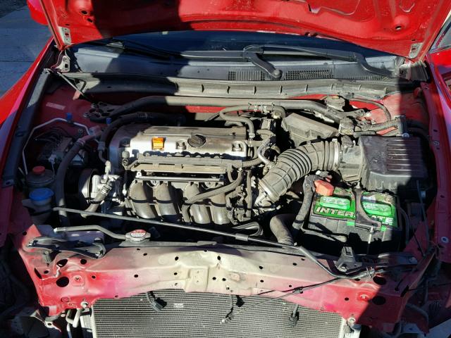 1HGCS1B30BA009607 - 2011 HONDA ACCORD LX- RED photo 7