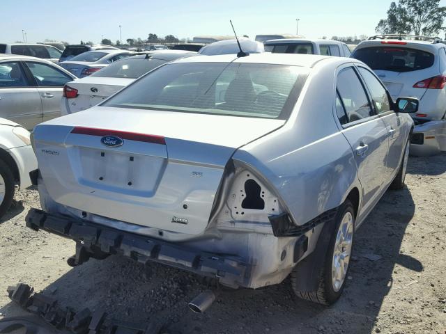 3FAHP0HG9AR307173 - 2010 FORD FUSION SE SILVER photo 4