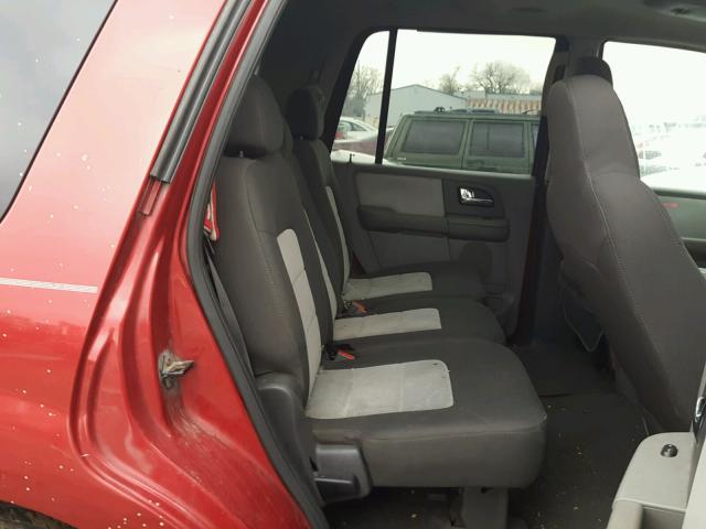 1FMPU16535LA31837 - 2005 FORD EXPEDITION RED photo 6