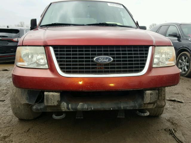 1FMPU16535LA31837 - 2005 FORD EXPEDITION RED photo 9