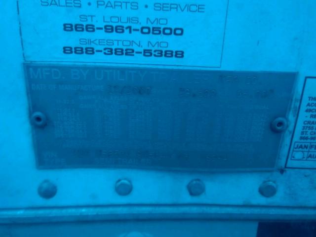 1UYVS25349M564403 - 2009 UTILITY TRAILER WHITE photo 10