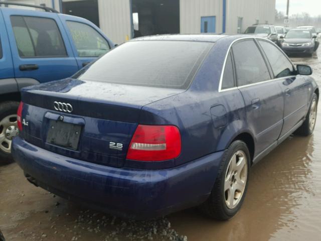 WAUDH68D81A153643 - 2001 AUDI A4 2.8 QUA BLUE photo 4