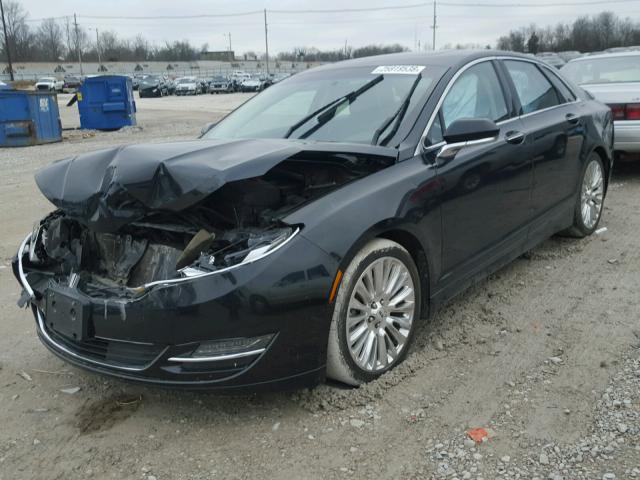 3LN6L2GK5DR807460 - 2013 LINCOLN MKZ BLACK photo 2