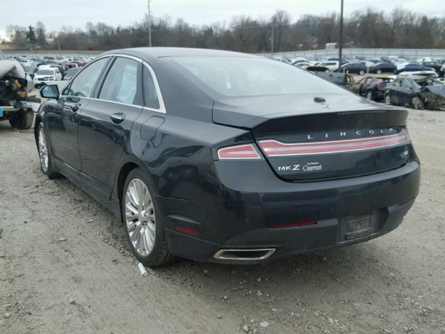 3LN6L2GK5DR807460 - 2013 LINCOLN MKZ BLACK photo 3