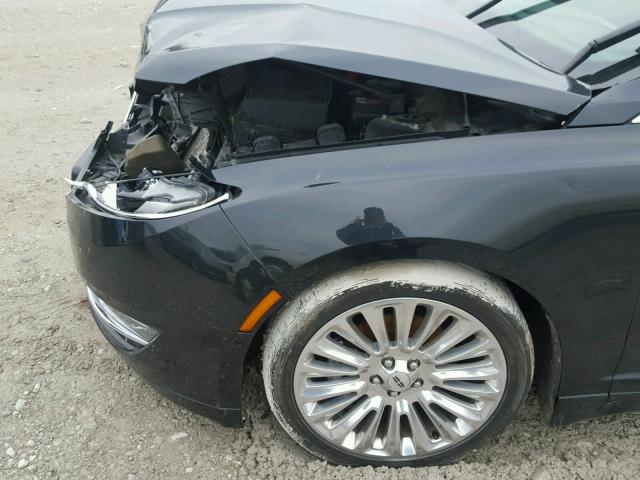 3LN6L2GK5DR807460 - 2013 LINCOLN MKZ BLACK photo 9