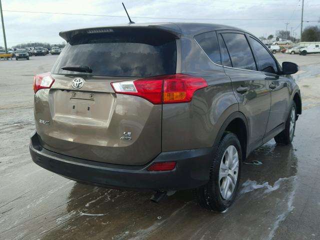 2T3BFREV4FW263841 - 2015 TOYOTA RAV4 LE BROWN photo 4