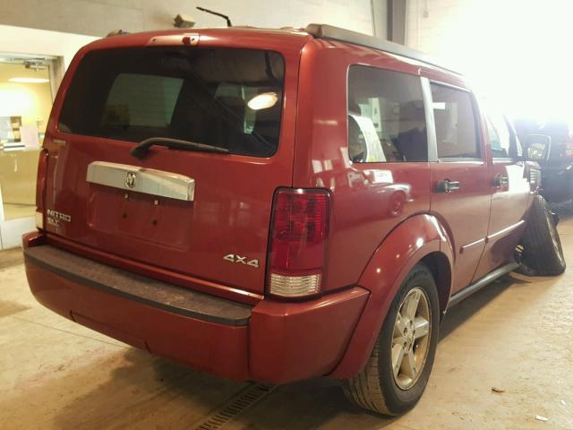 1D8GU58K37W577491 - 2007 DODGE NITRO SLT RED photo 4