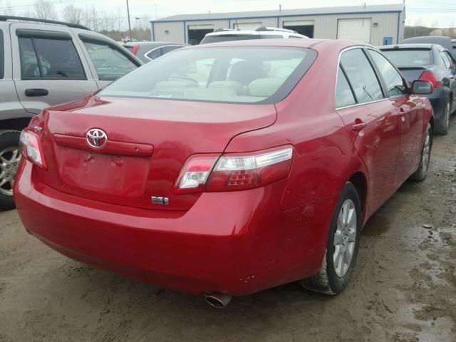 4T1BB46K69U077119 - 2009 TOYOTA CAMRY HYBR RED photo 4