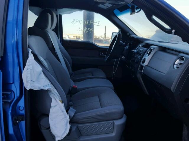 1FTFW1ET1CKD55642 - 2012 FORD F150 SUPER BLUE photo 5