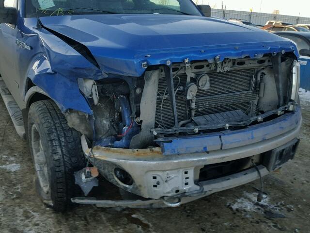 1FTFW1ET1CKD55642 - 2012 FORD F150 SUPER BLUE photo 9