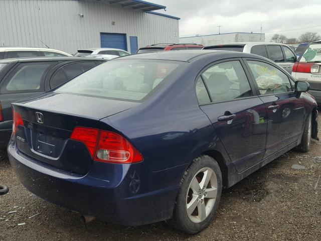1HGFA16868L116700 - 2008 HONDA CIVIC EX ლურჯი ფოტო 4