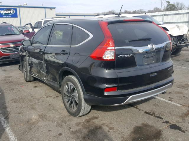 5J6RM3H9XFL016451 - 2015 HONDA CR-V TOURI BLACK photo 3