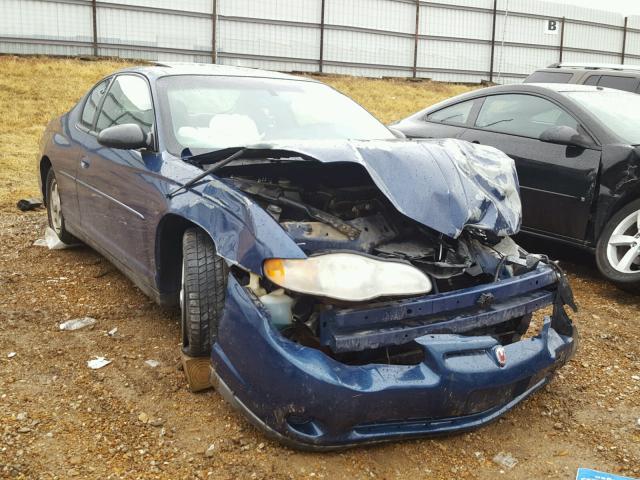 2G1WW12E939278356 - 2003 CHEVROLET MONTE CARL BLUE photo 1