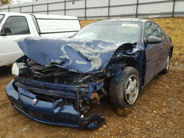 2G1WW12E939278356 - 2003 CHEVROLET MONTE CARL BLUE photo 2