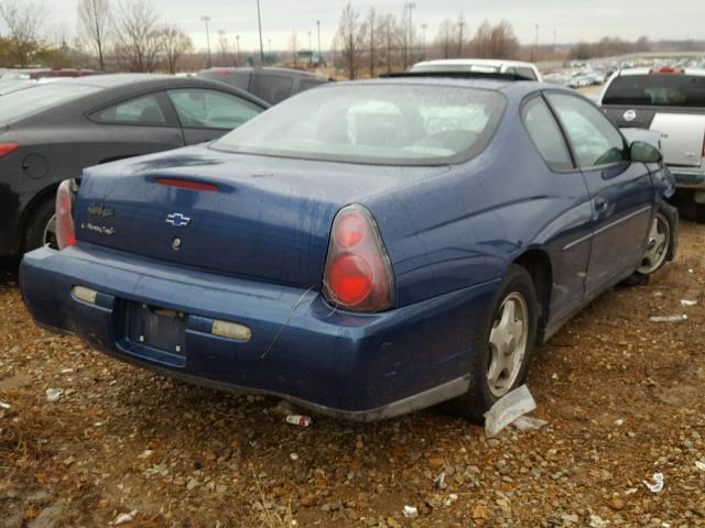 2G1WW12E939278356 - 2003 CHEVROLET MONTE CARL BLUE photo 4