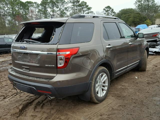 1FM5K7D88FGB94717 - 2015 FORD EXPLORER X BROWN photo 4