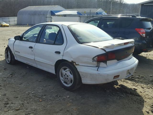 1G2JB5247X7529091 - 1999 PONTIAC SUNFIRE SE WHITE photo 3