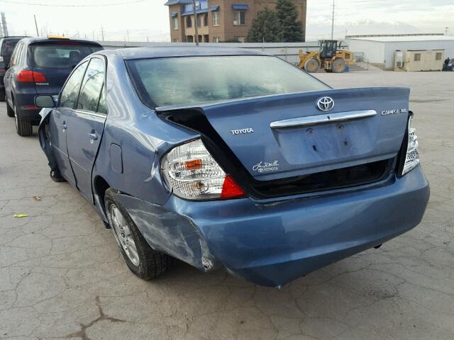 4T1BE30K64U795806 - 2004 TOYOTA CAMRY LE BLUE photo 3