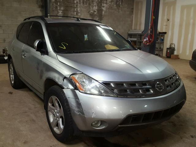 JN8AZ08W04W328710 - 2004 NISSAN MURANO SL SILVER photo 1