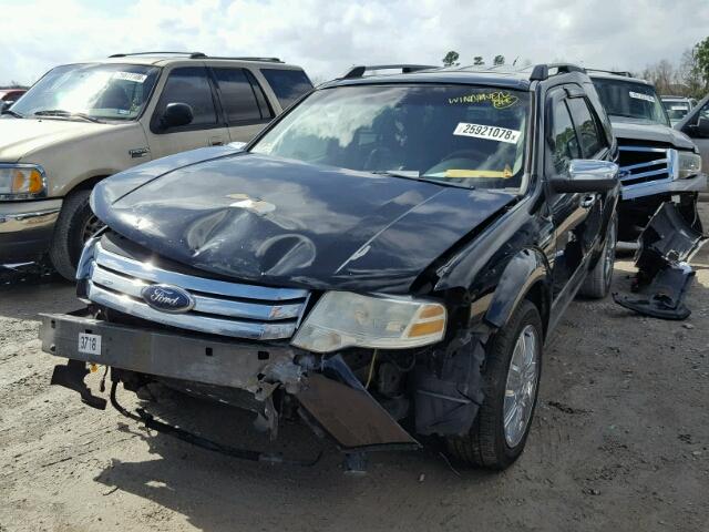 1FMDK03W88GA40319 - 2008 FORD TAURUS X L BLACK photo 2