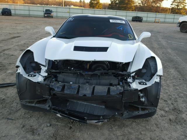 1G1YF2D76E5105486 - 2014 CHEVROLET CORVETTE S WHITE photo 9