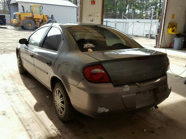 1B3ES26C45D224323 - 2005 DODGE NEON BASE GRAY photo 3