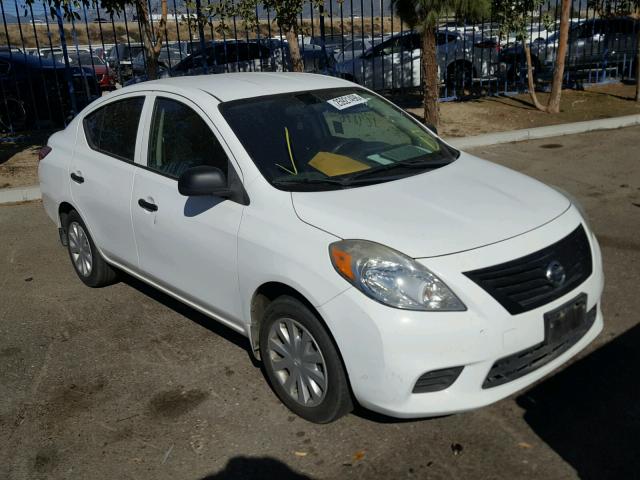 3N1CN7AP6CL899900 - 2012 NISSAN VERSA S WHITE photo 1