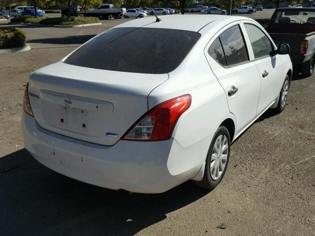 3N1CN7AP6CL899900 - 2012 NISSAN VERSA S WHITE photo 4